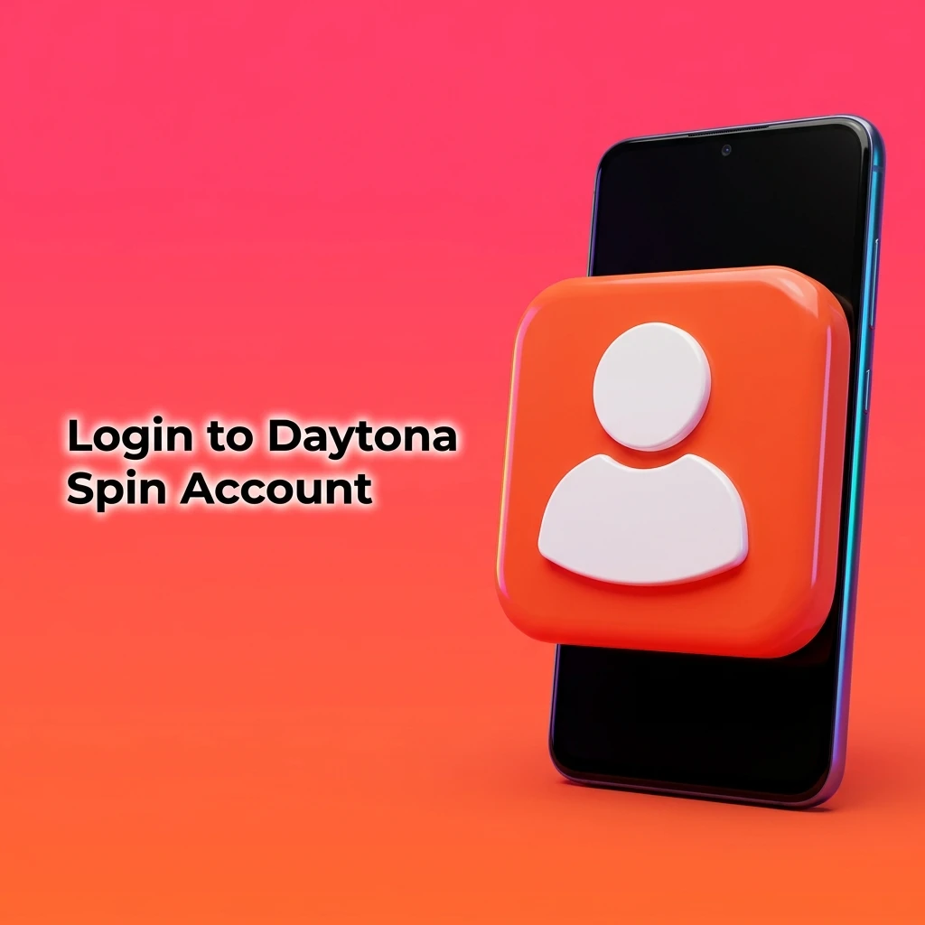 Daytona Spin account login steps showing credential entry, security verification, and dashboard access for registered users
