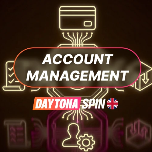 Manage your betting account details easily through the Daytona Spin App.