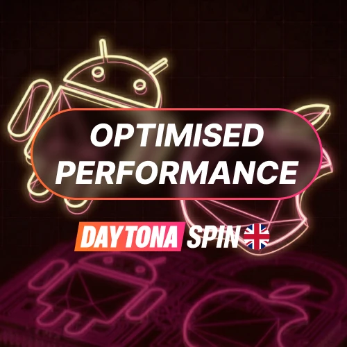 Experience smooth mobile gaming performance on the official Daytona Spin App.