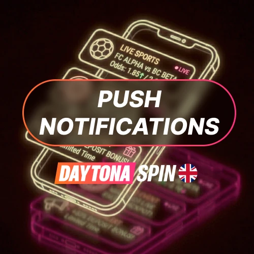 Enable push notifications for live updates in your Daytona Spin App.