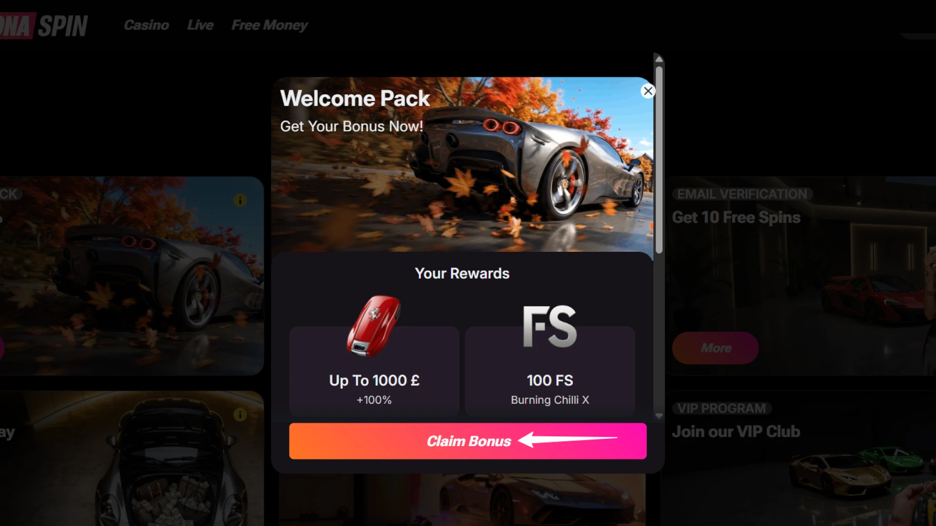 Activate the welcome bonus offer at Daytona Spin Casino Online now.