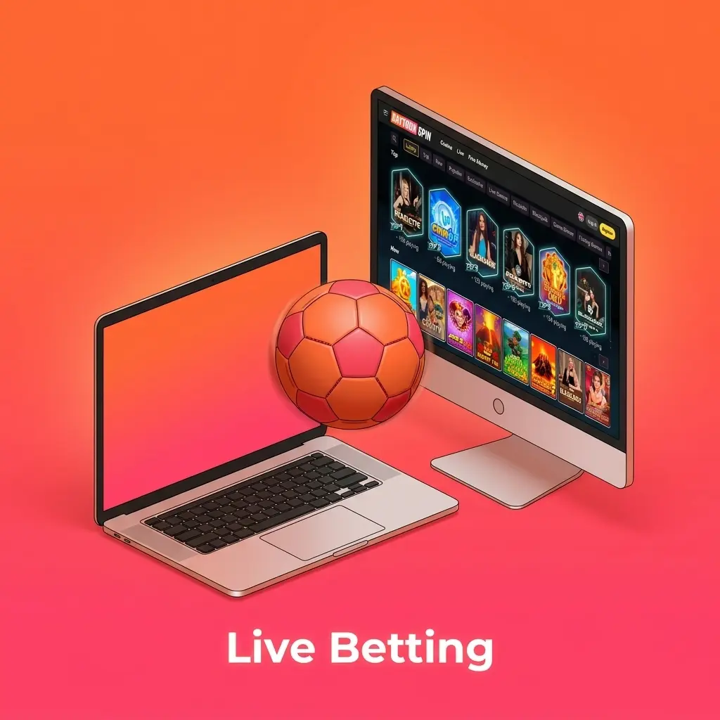 Live in-play betting interface on Daytona Spin showing real-time odds, live stats, and cash-out options across multiple sports